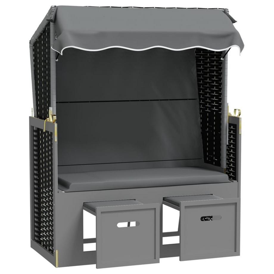 VidaXL Strandkorb poly-rattan  