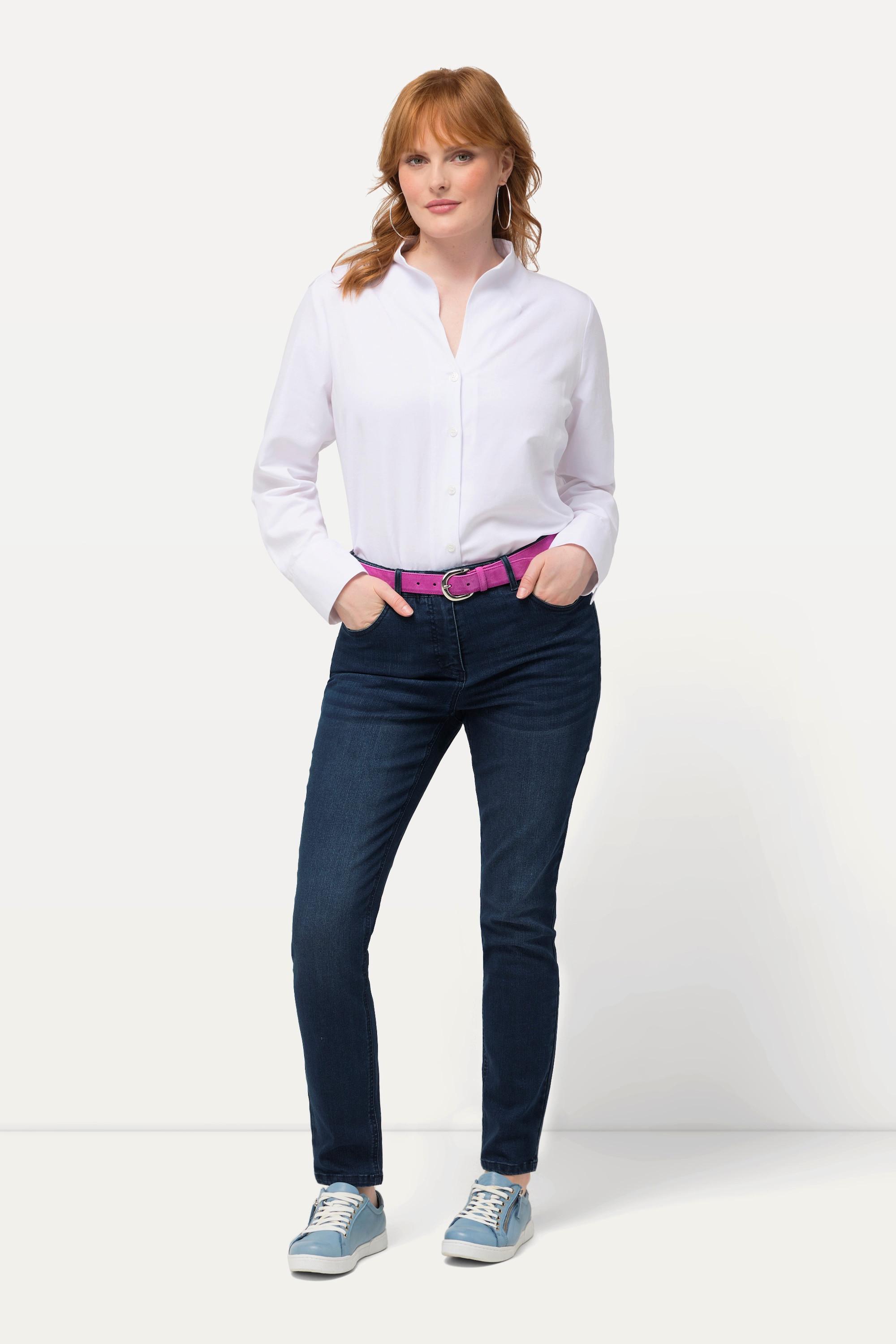 Ulla Popken  Skinny jeans modello Sarah dal taglio aderente in tessuto elasticizzato 