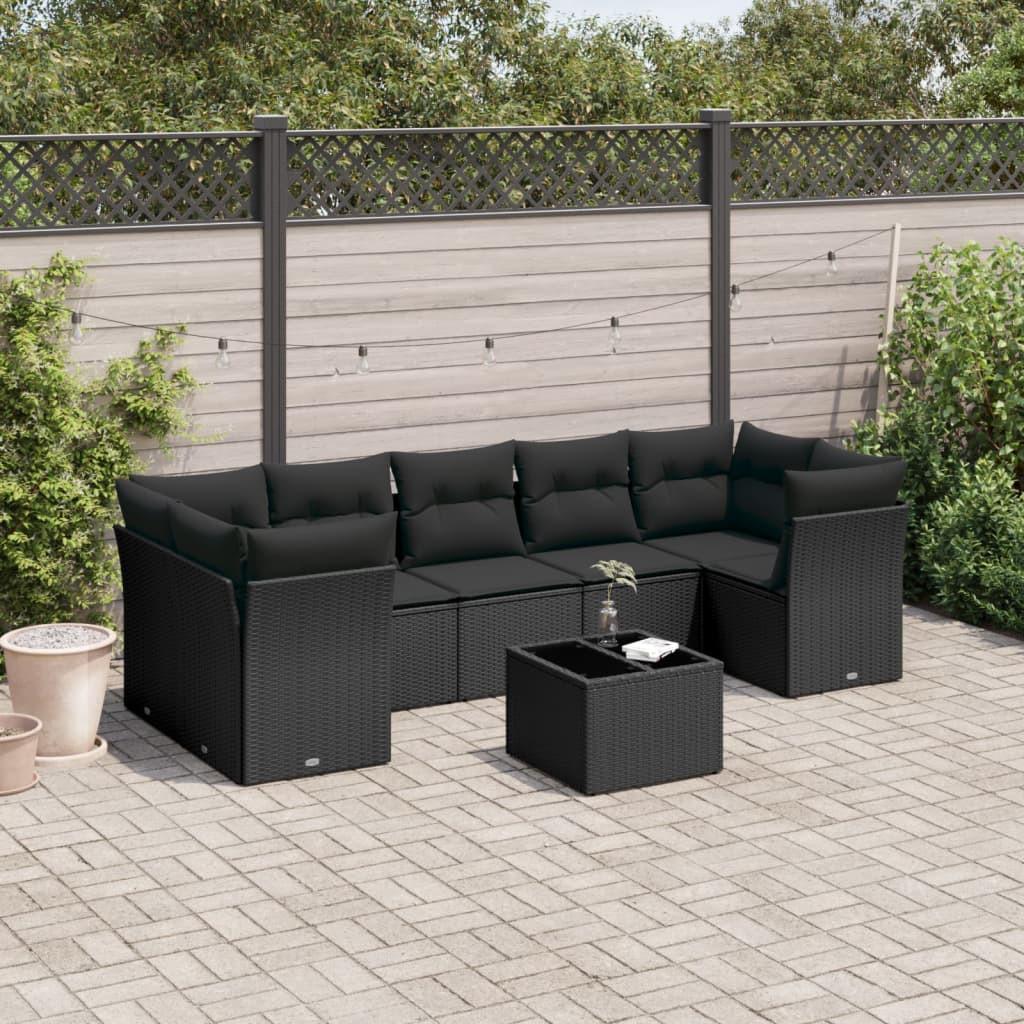 VidaXL set divano da giardino Polirattan  