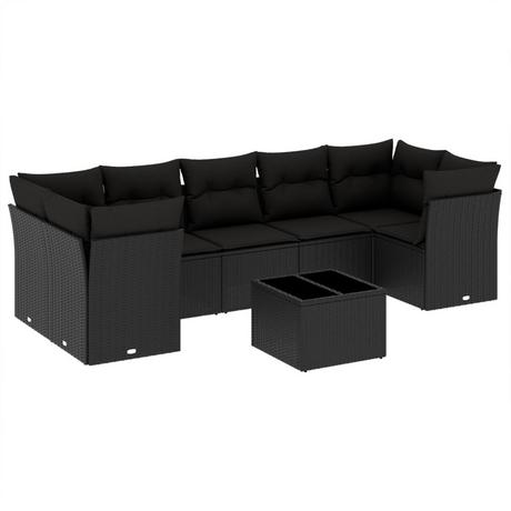 VidaXL set divano da giardino Polirattan  