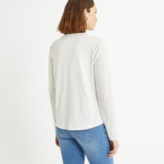 La Redoute Collections  Shirt mit Henley-Ausschnitt 