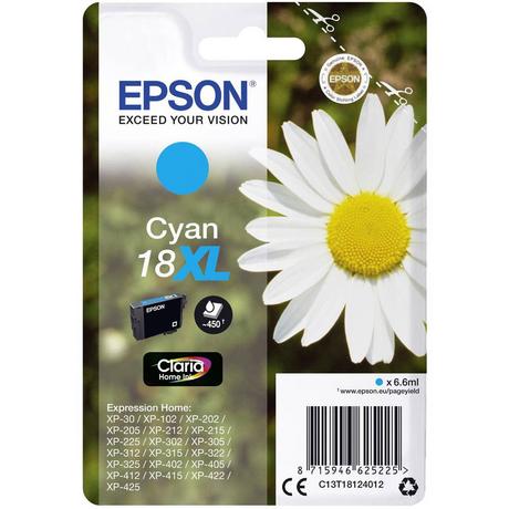 EPSON  Druckerpatrone T1812, 18XL Original Cyan 