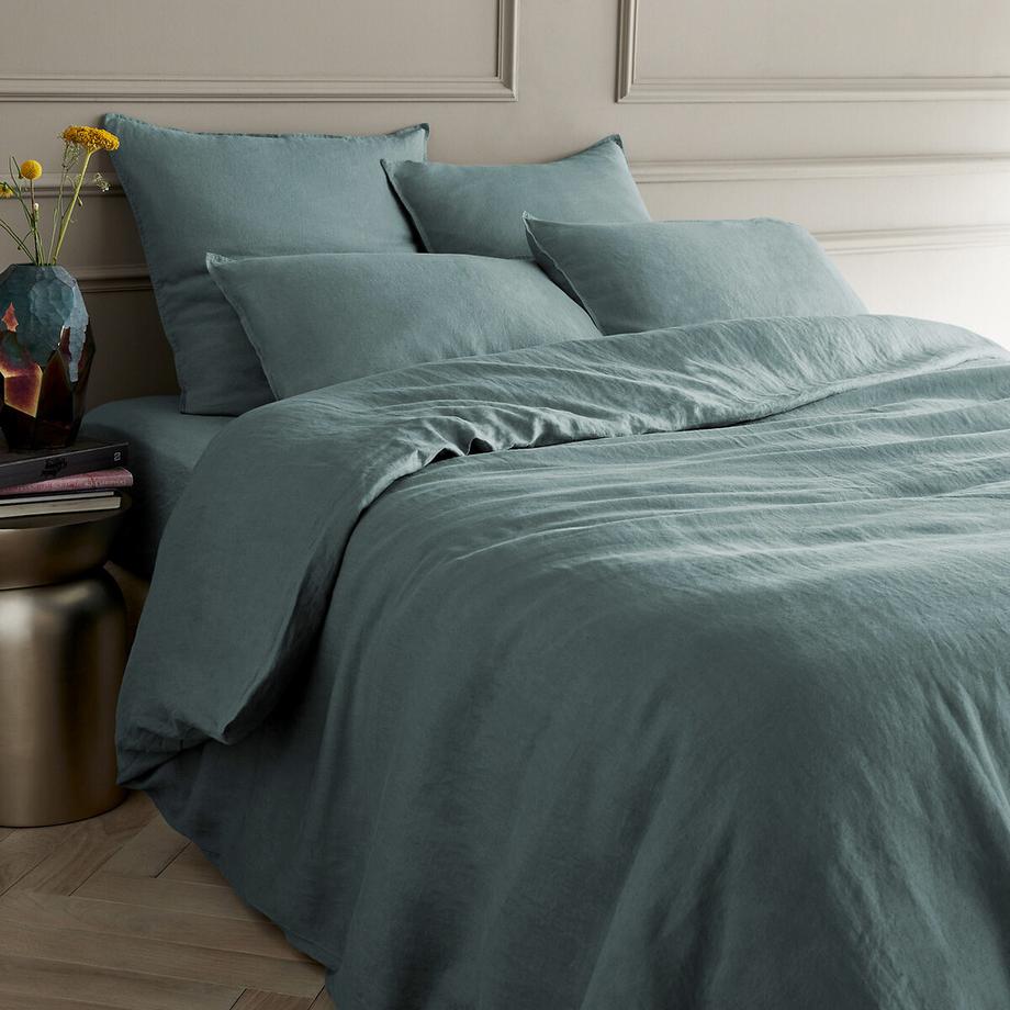 Housse de couette lin lavé