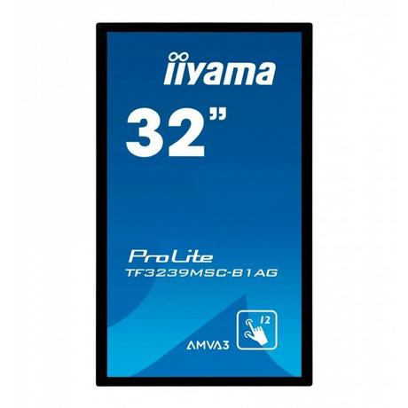 Iiyama  TF3239MSC-B1AG -Touch VGD+DP+HDM (1920 x 1080 Pixels, 31.50 ") 