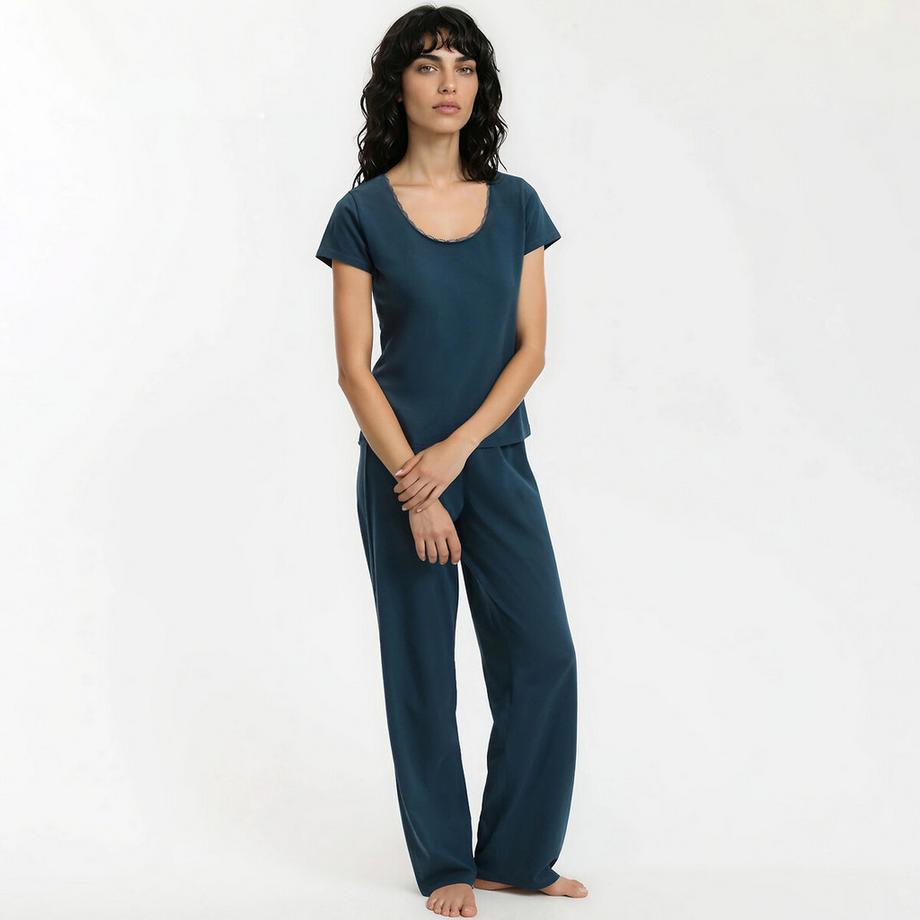 Pyjama manches courtes en jersey de coton