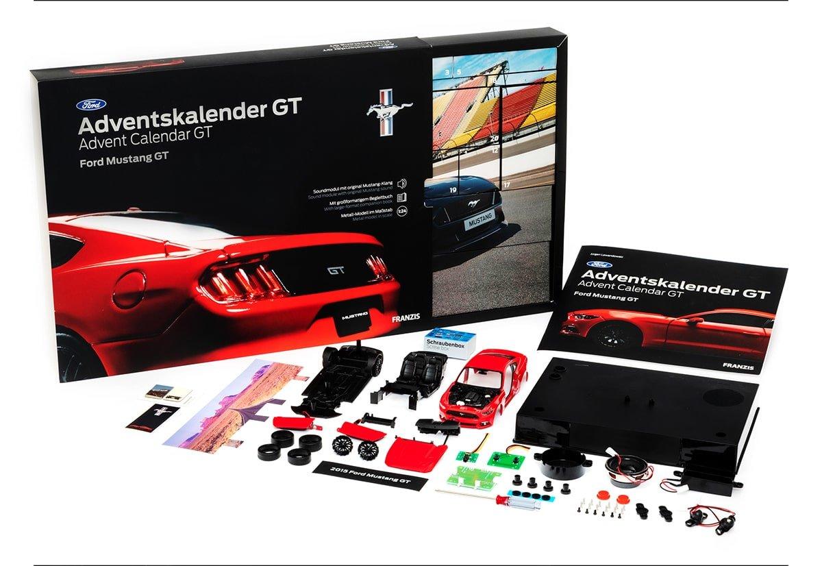 FRANZIS  Modellfahrzeug Adventskalender Ford Mustang GT 