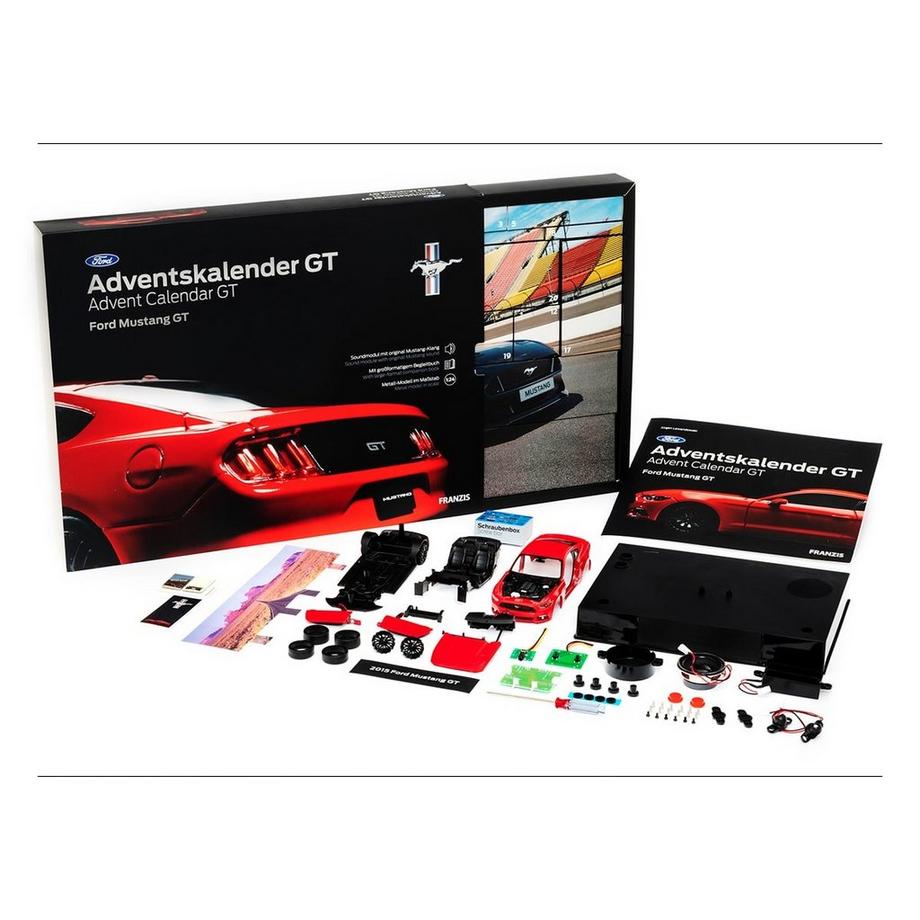 FRANZIS  Modellfahrzeug Adventskalender Ford Mustang GT 