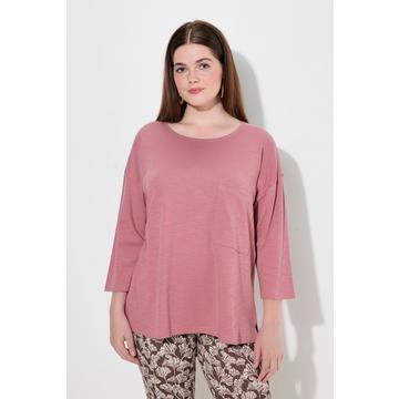 Shirt, Oversized, Rundhals, 3/4-Arm, Biobaumwolle