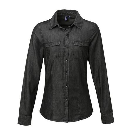 PREMIER Camicia di Jeans a Maniche Lunghe Regular Fit  