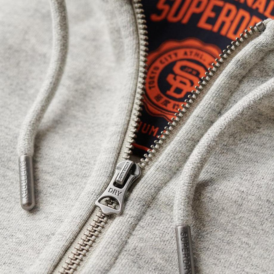 Superdry Essential Logo Zip Hoodie Coupe Ajustée  