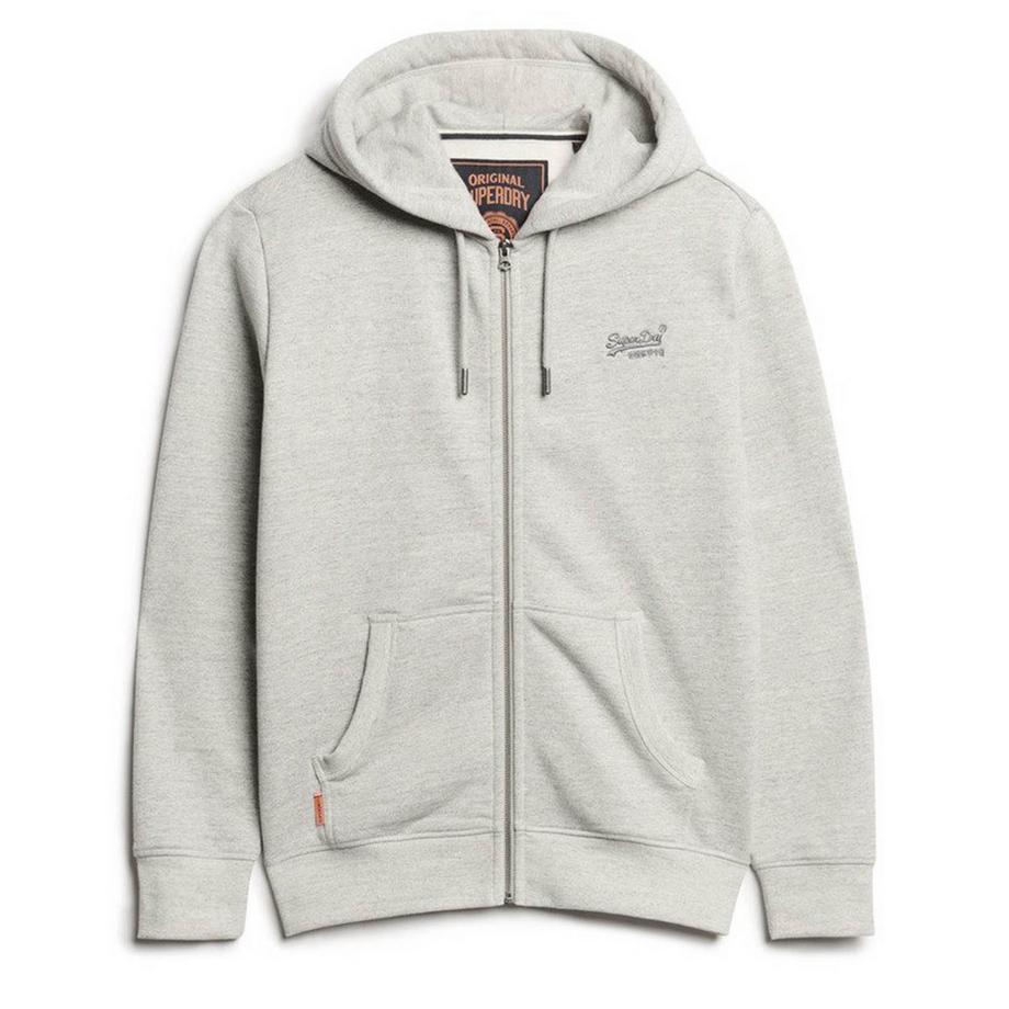 Giacca da ginnastica Uomini Aderente alla figura-Essential Logo Zip Hoodie