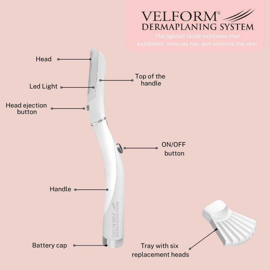 VELFORM Dermaplaning System -Lama per la depilazione del viso  