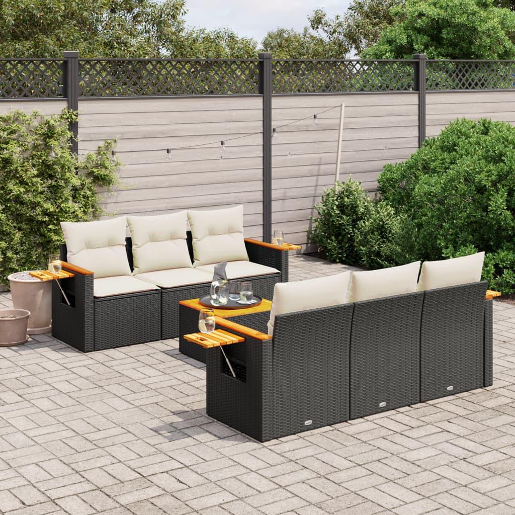 VidaXL set divano da giardino Polirattan  