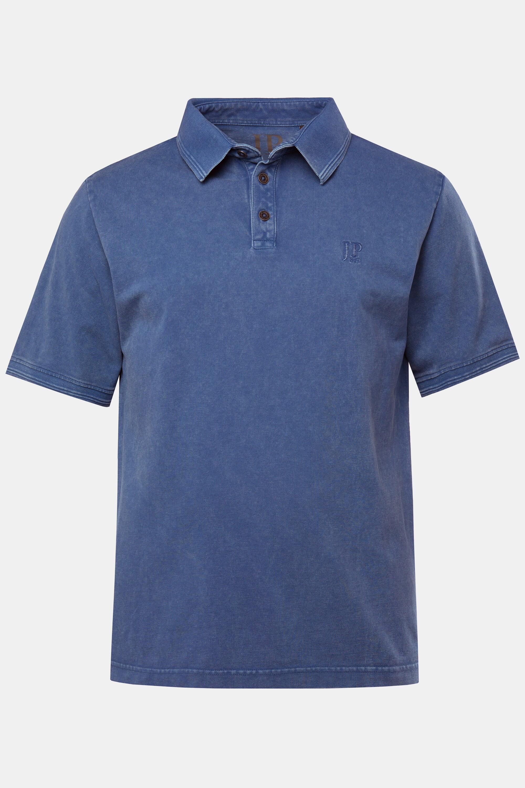 JP1880 Piqué Halbarm Poloshirt mit Kragenprint  
