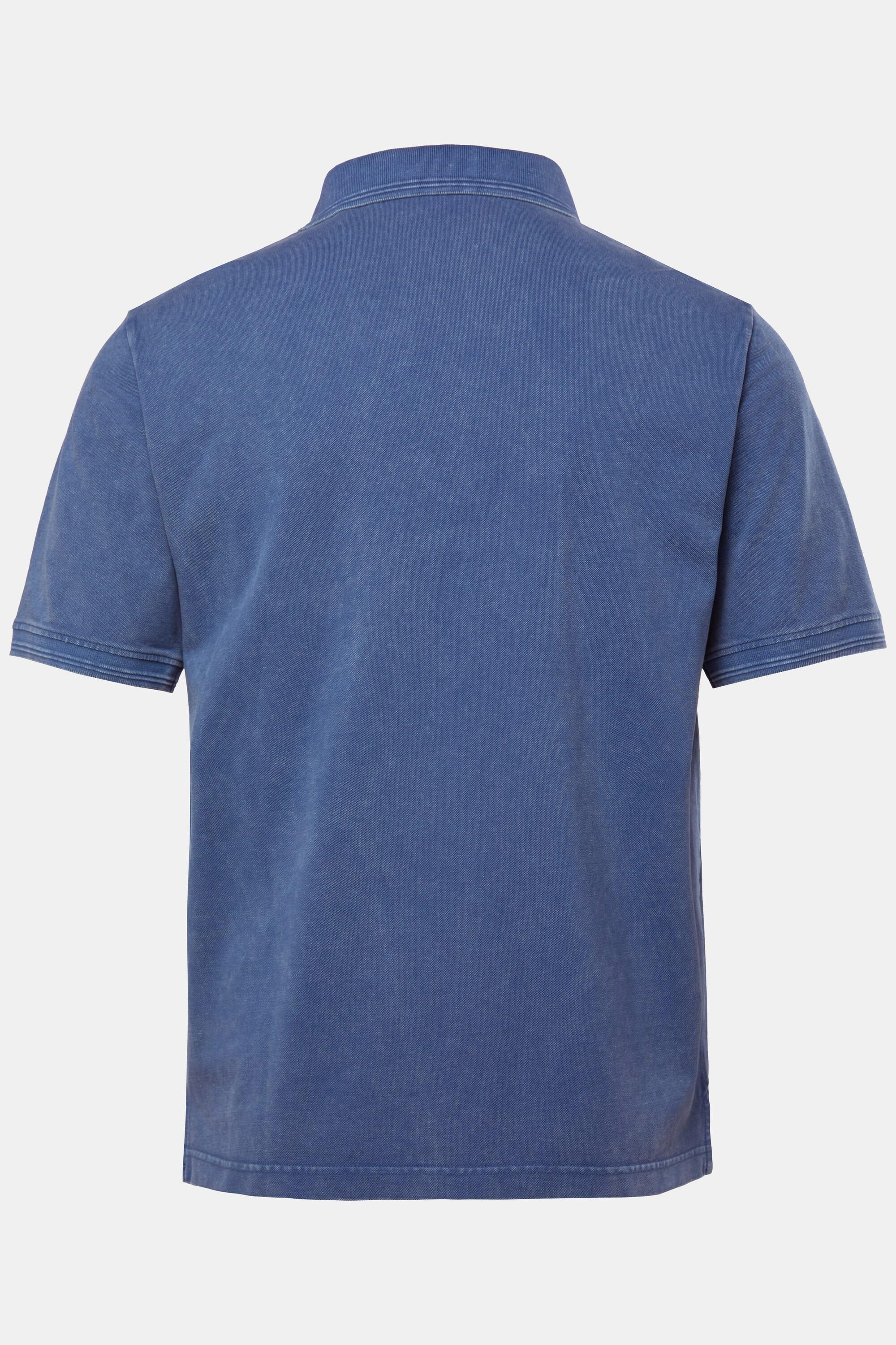 JP1880 Piqué Halbarm Poloshirt mit Kragenprint  