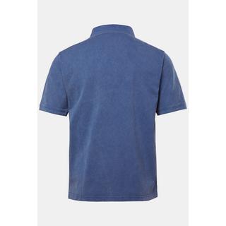JP1880 Piqué Halbarm Poloshirt mit Kragenprint  