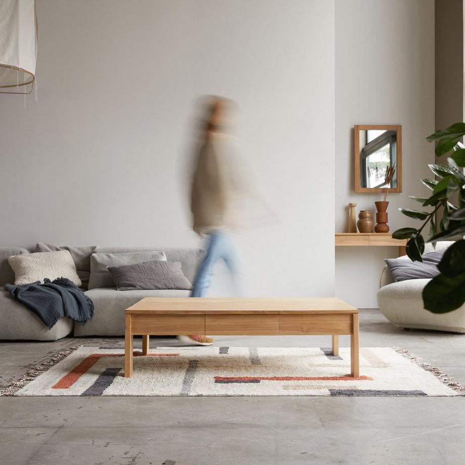 Tikamoon Couchtisch aus massivem Teakholz Eden  