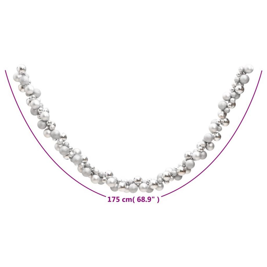 VidaXL  ghirlanda palline di Natale Polistirolo 