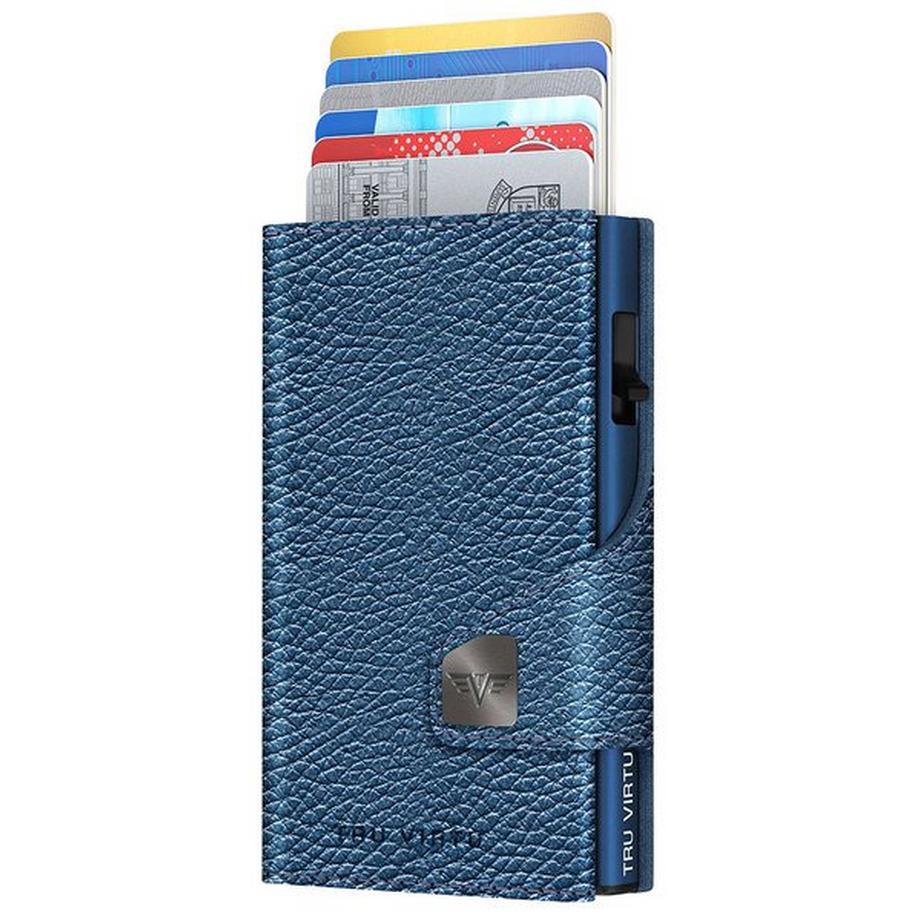 Tru Virtu CLICK & slide Wallet Navy Metallic Titan  