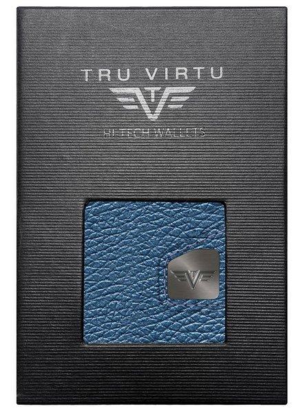 Tru Virtu CLICK & slide Wallet Navy Metallic Titan  