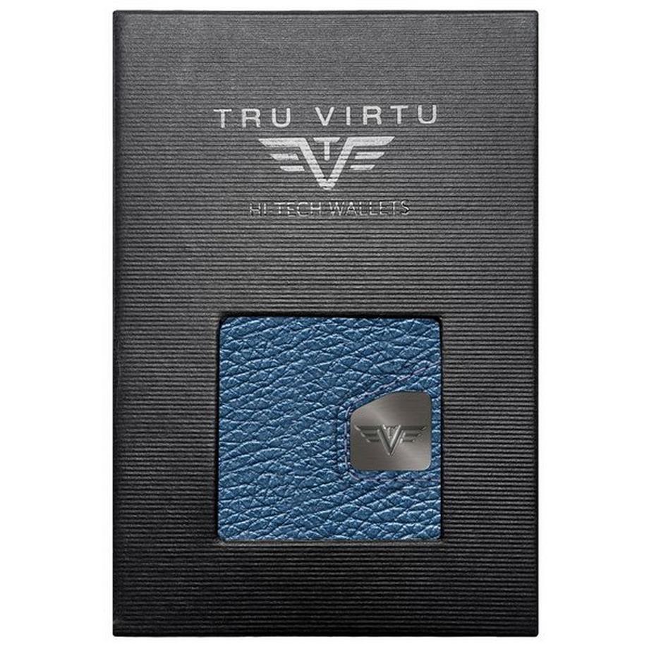 Tru Virtu CLICK & slide Wallet Navy Metallic Titan  