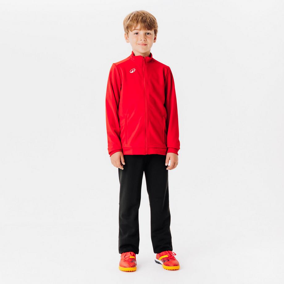 KIPSTA  Veste Zipée ESSENTIELLE Club Rouge Junior 
