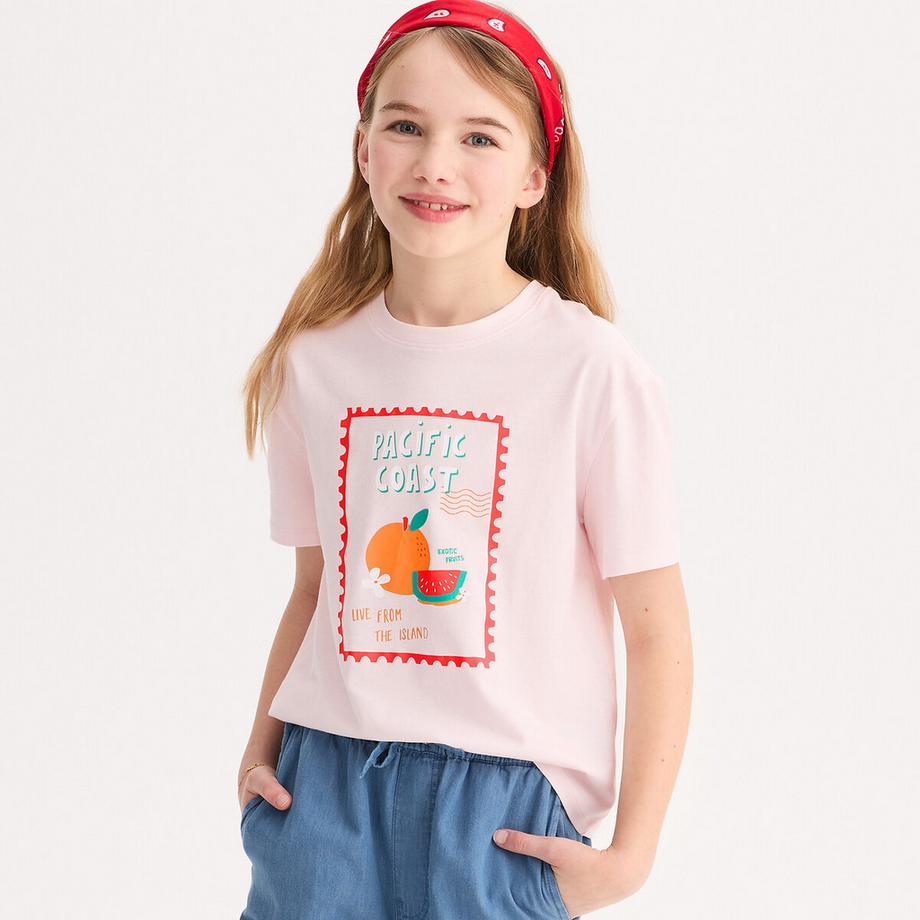 La Redoute Collections  T-Shirt mit Rundhalsausschnitt 