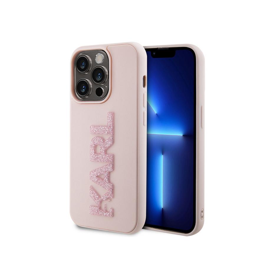 KARL LAGERFELD  Hülle iPhone 15 Pro 3D Karl Glitter 