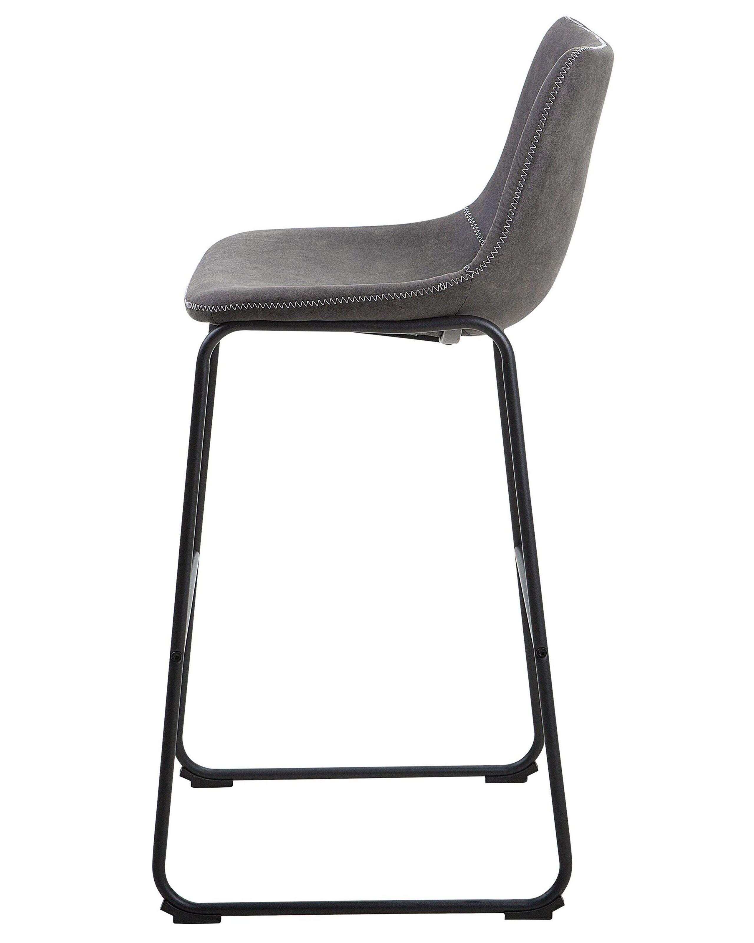 Beliani Set di 2 sedie alte en Tessuto Moderno FRANKS  