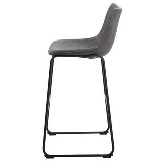 Beliani Set di 2 sedie alte en Tessuto Moderno FRANKS  