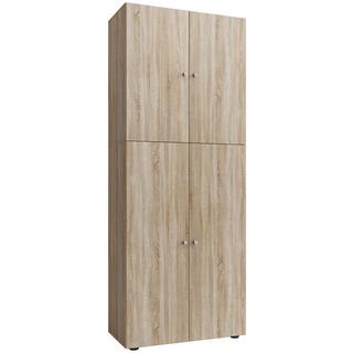 VCM XXL bois Grande armoire à chaussures Commode à chaussures Étagère à chaussures Bottes Grande Lona 9 compartiments  