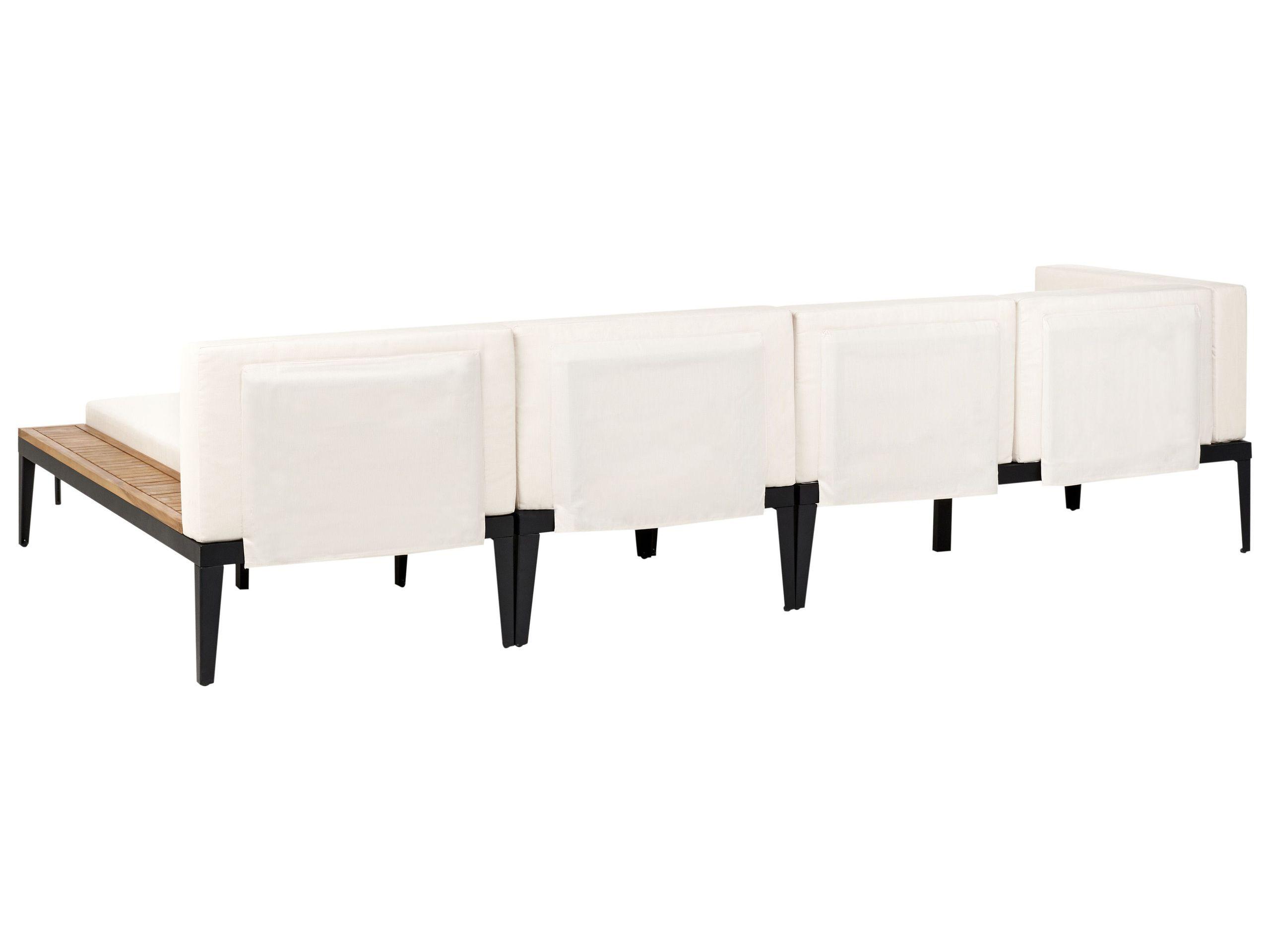 Beliani Set divani con tavolino en Legno d'acacia certificato FSC® Rustico BRACCIANO  