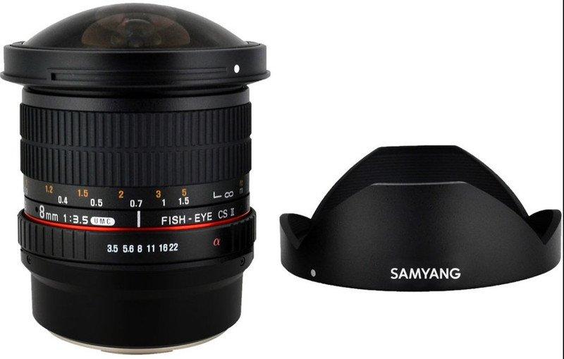 Samyang  Samyang 8 mm f / 3,5 Fish-Eye CS II avec Hood (Fuji X) 