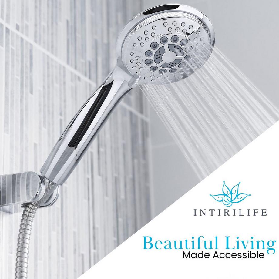 Intirilife Duschkopf Handbrause mit 5 Funktionen  