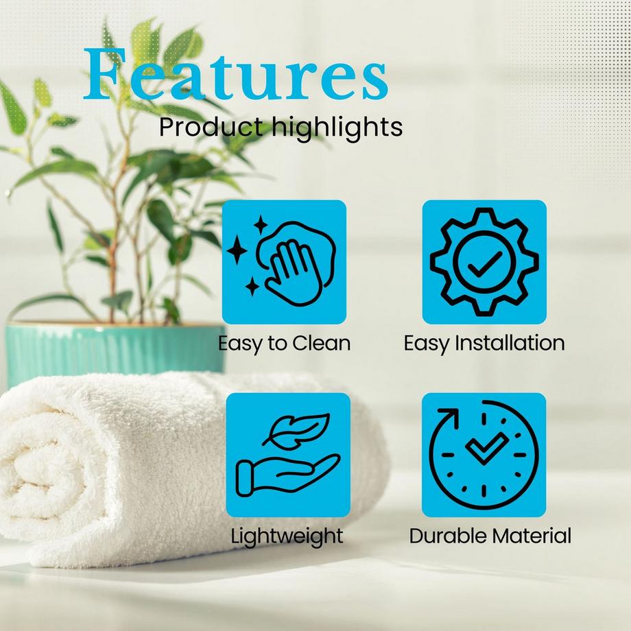 Intirilife Duschkopf Handbrause mit 5 Funktionen  