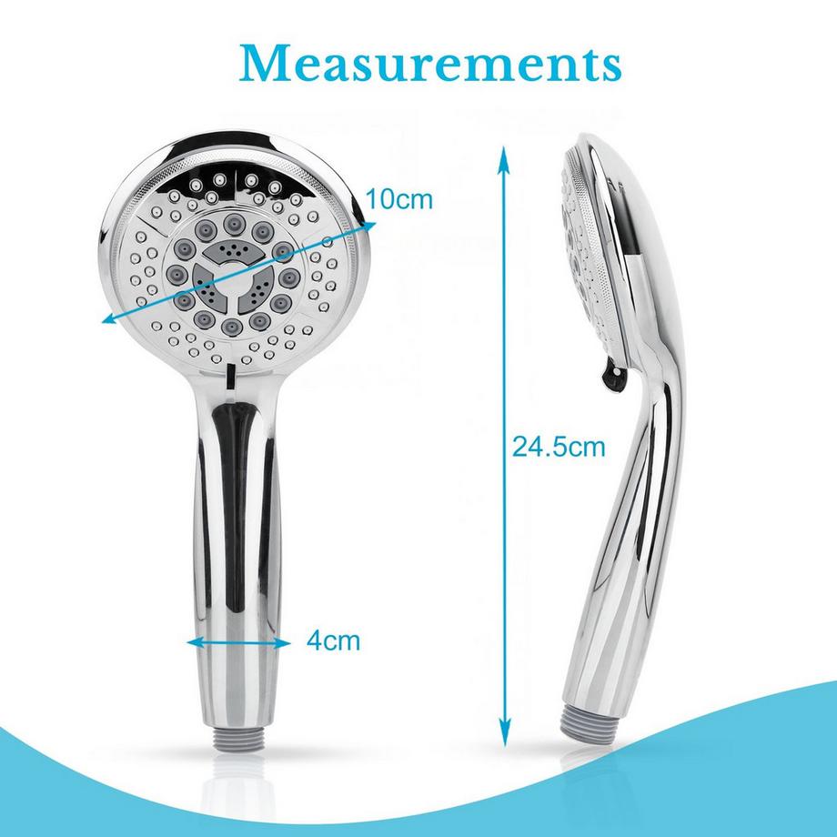 Intirilife Duschkopf Handbrause mit 5 Funktionen  