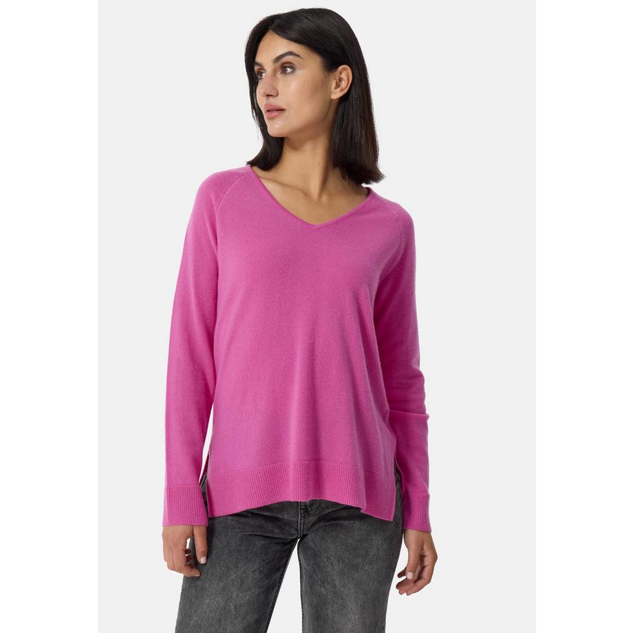 CASH-MERE.CH Pullover mit Seitenschlitzen  