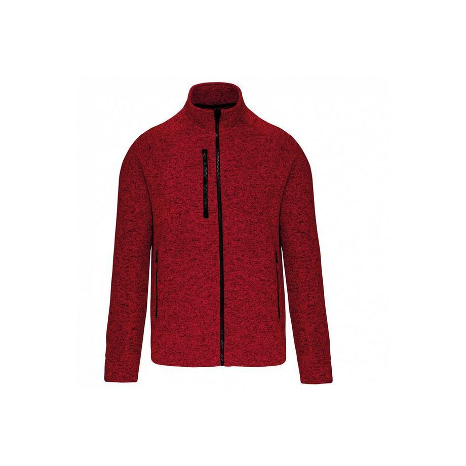 melierte jacke mit reißverchlu