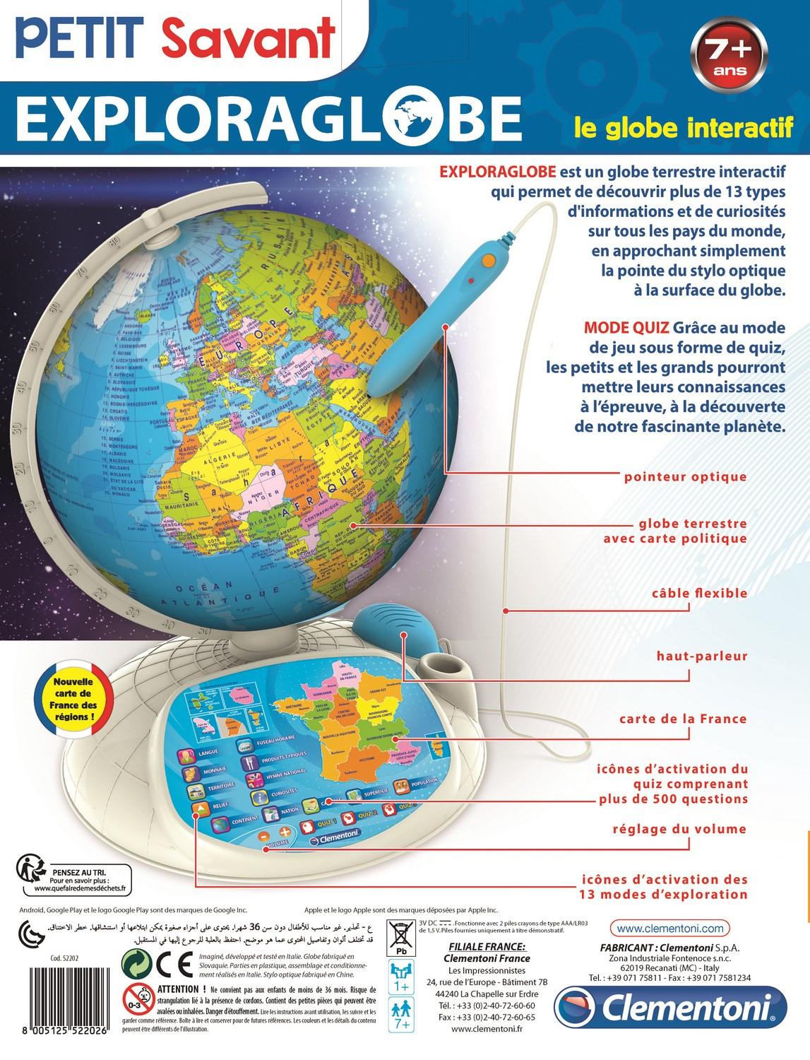 Clementoni  Clementoni Exploraglobe - Le Globe Interactif 