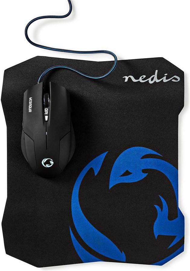 Nedis  Set aus Gaming-Maus und Mousepad -1600 dpi 