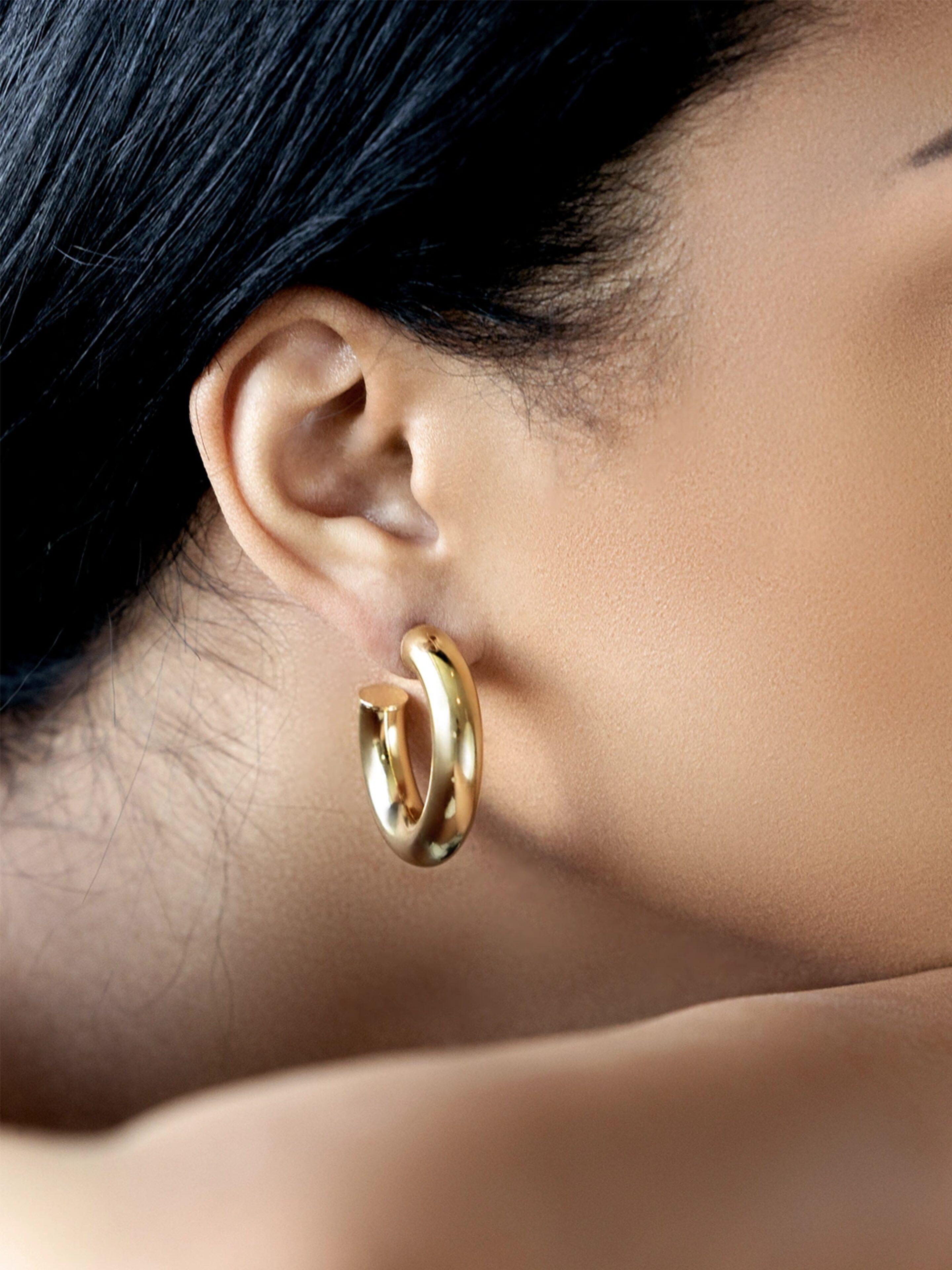 PHANTASYA  Creolen Gross 2324 Vergoldet 