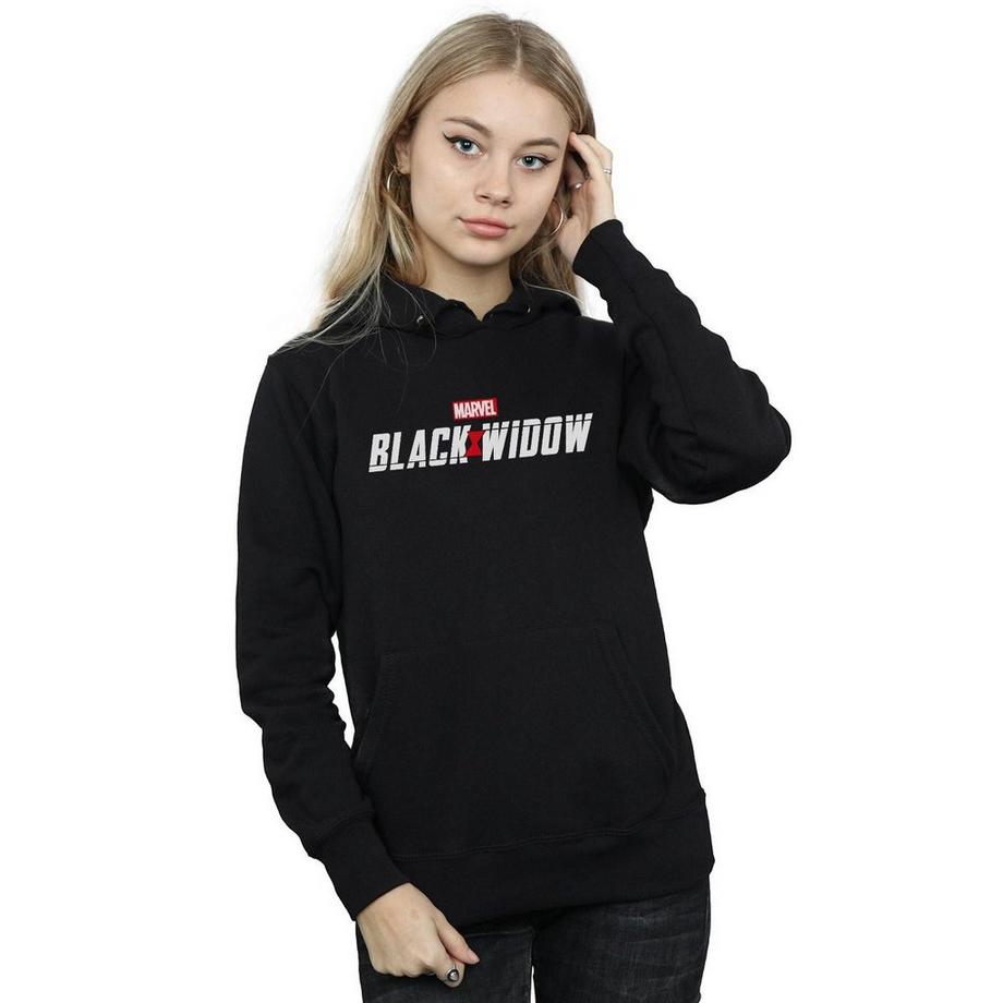 MARVEL Black Widow Felpa con Cappuccio  