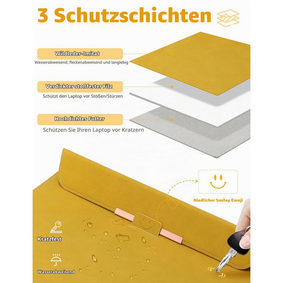 Only-bags.store Laptoptasche mit Ständer  