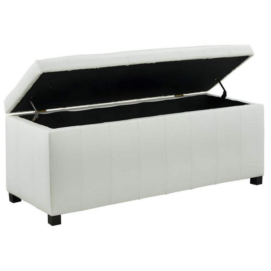 Vente-unique Cassapanca portaoggetti in similpelle Bianco - CONCIERTO  