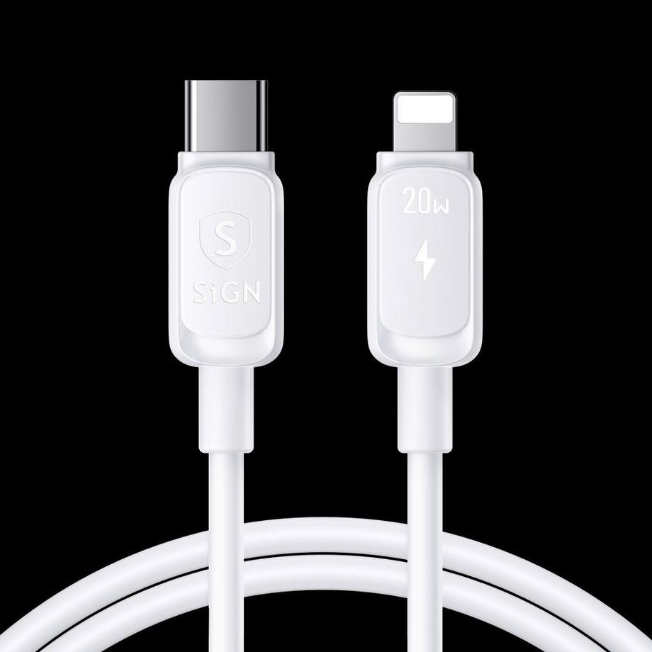 Câble USB-C vers Lightning 20 W, 2 m - Blanc