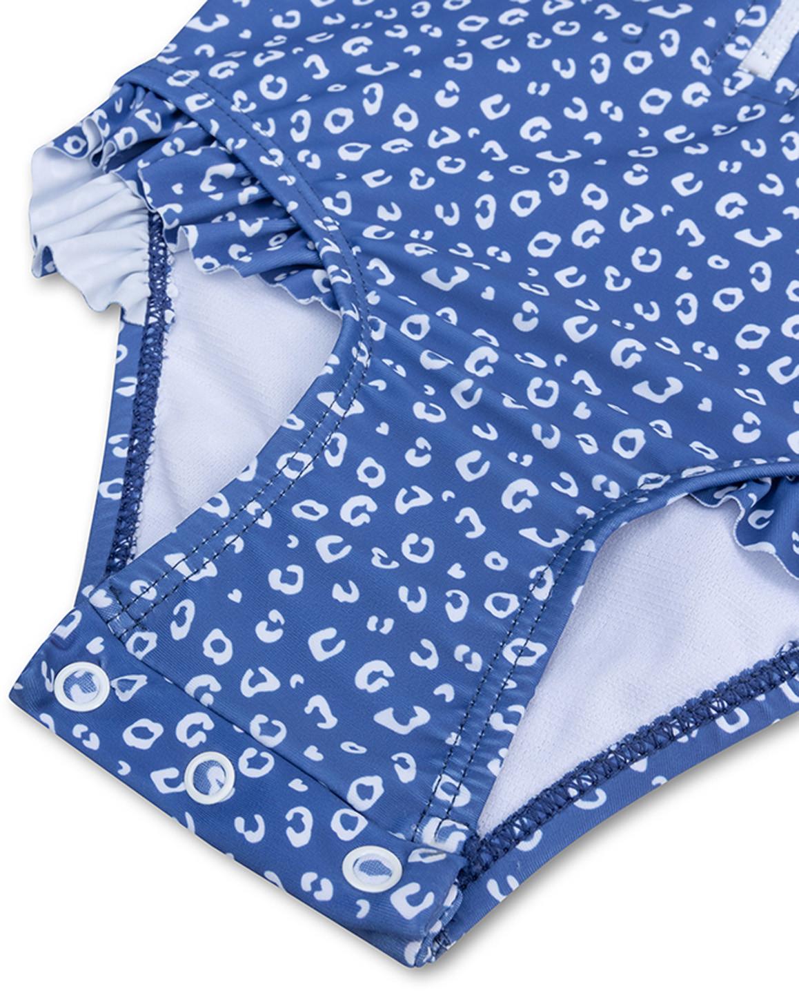 Swim Essentials  Schwianzug ädchen 8692 Blue Leopard 