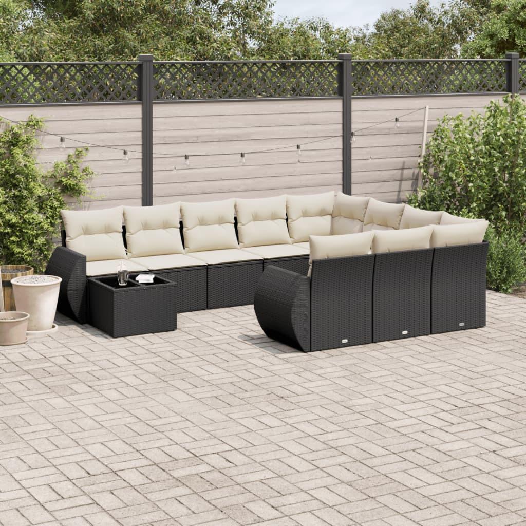 VidaXL set divano da giardino Polirattan  