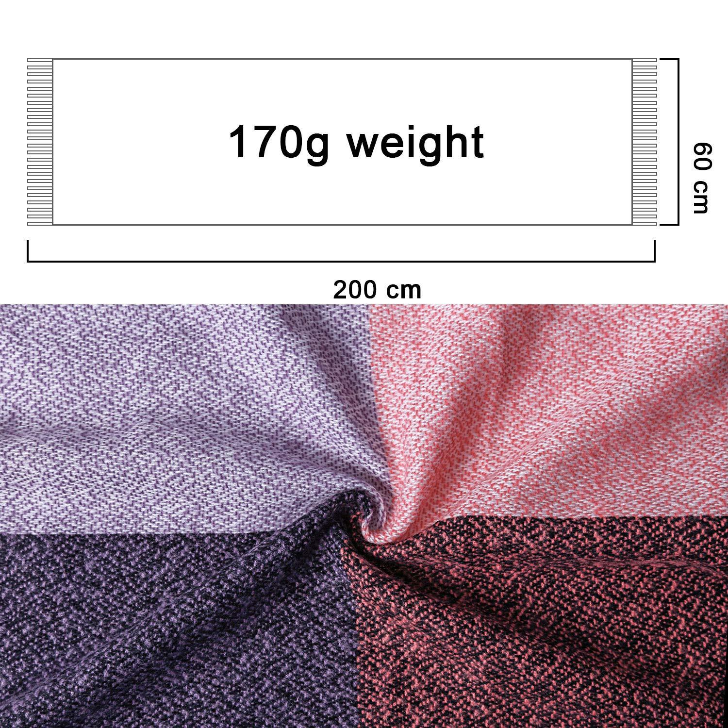 Only-bags.store Sciarpa quadrata a quadri con frange  