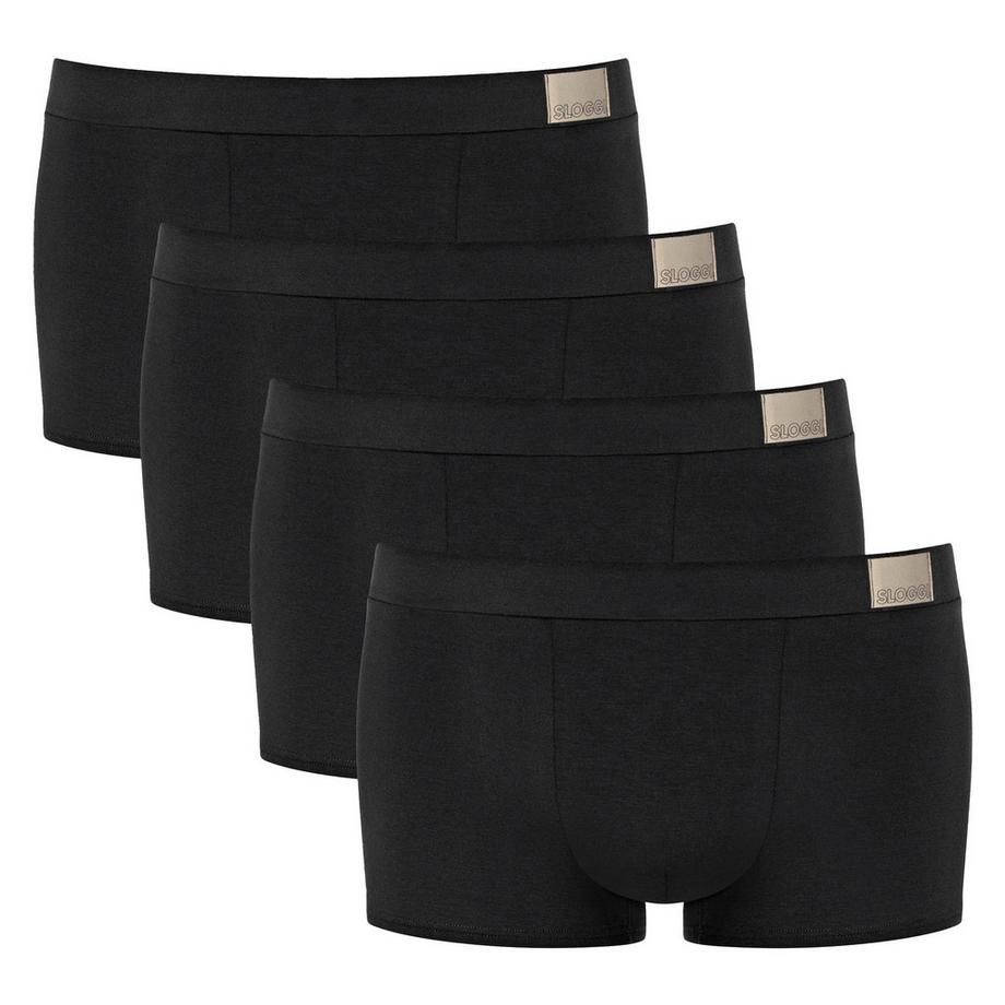 Boxershort  4er Pack Figurbetont-GO Natural Hipster C4P