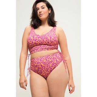 Studio Untold  Culotte de bikini avec rubans sur les côtés et imprimé léopard coloré 